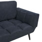 Fabric Sofa Bed Dark Blue BREKKE