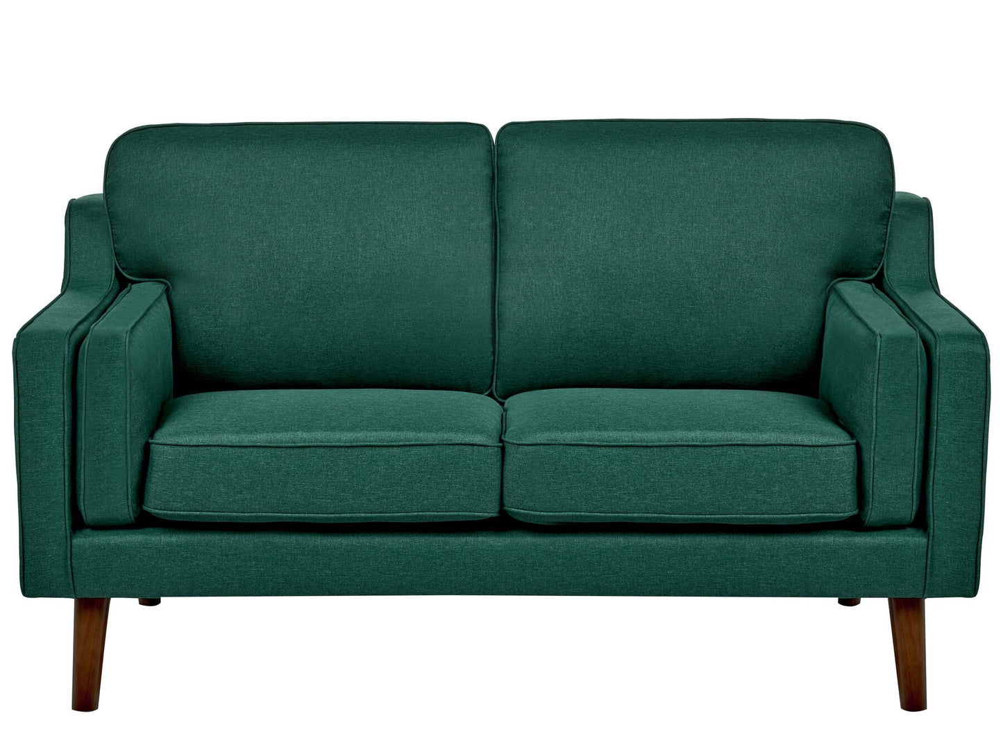 2 Seater Fabric Sofa Dark Green LOKKA