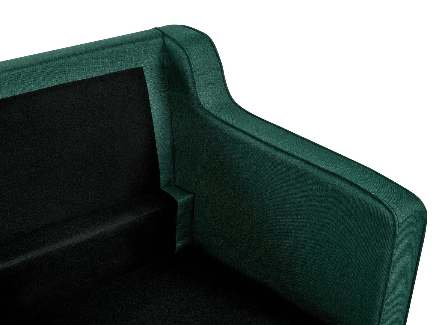 2 Seater Fabric Sofa Dark Green LOKKA