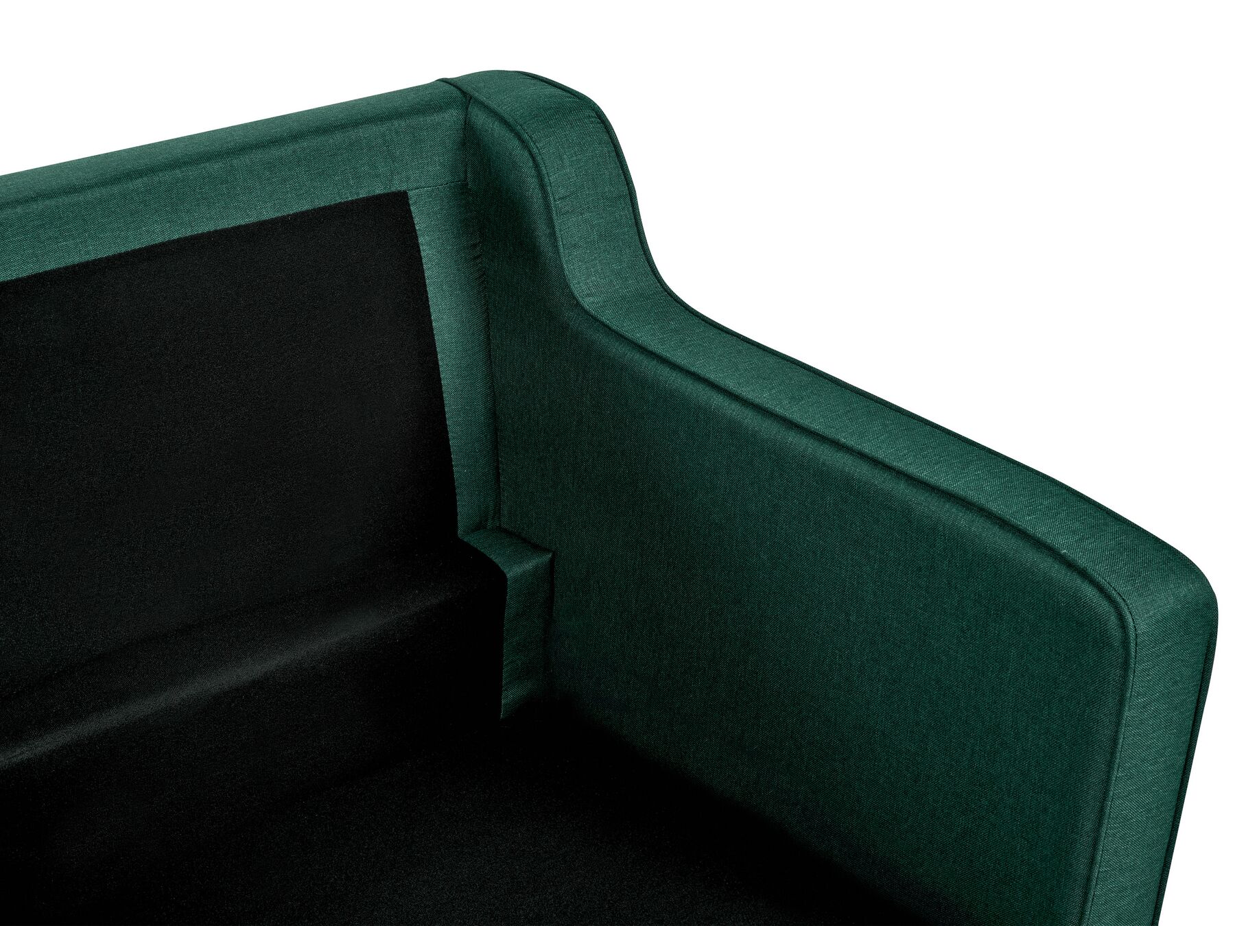 2 Seater Fabric Sofa Dark Green LOKKA