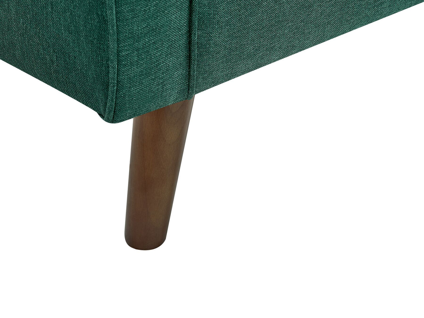 2 Seater Fabric Sofa Dark Green LOKKA