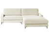 Left Hand Fabric Corner Sofa Off-White