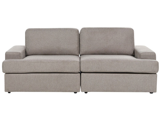 3 Seater Fabric Sofa Taupe ALLA