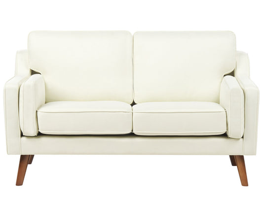 2 Seater Fabric Sofa Off-White LOKKA