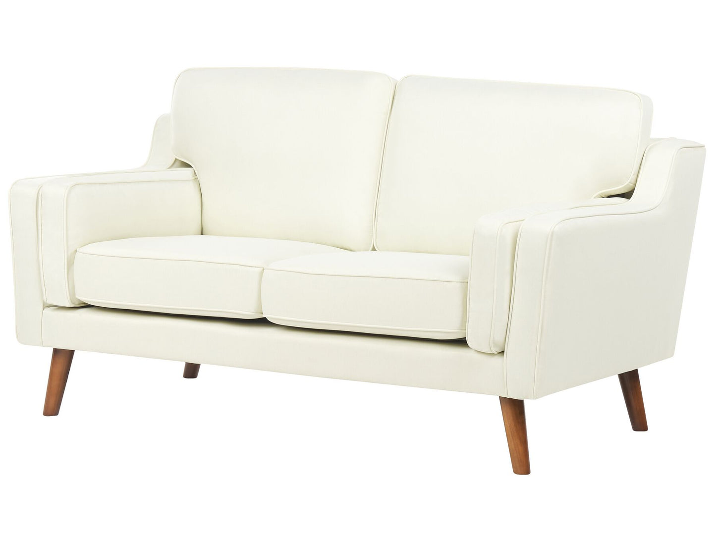 2 Seater Fabric Sofa Off-White LOKKA