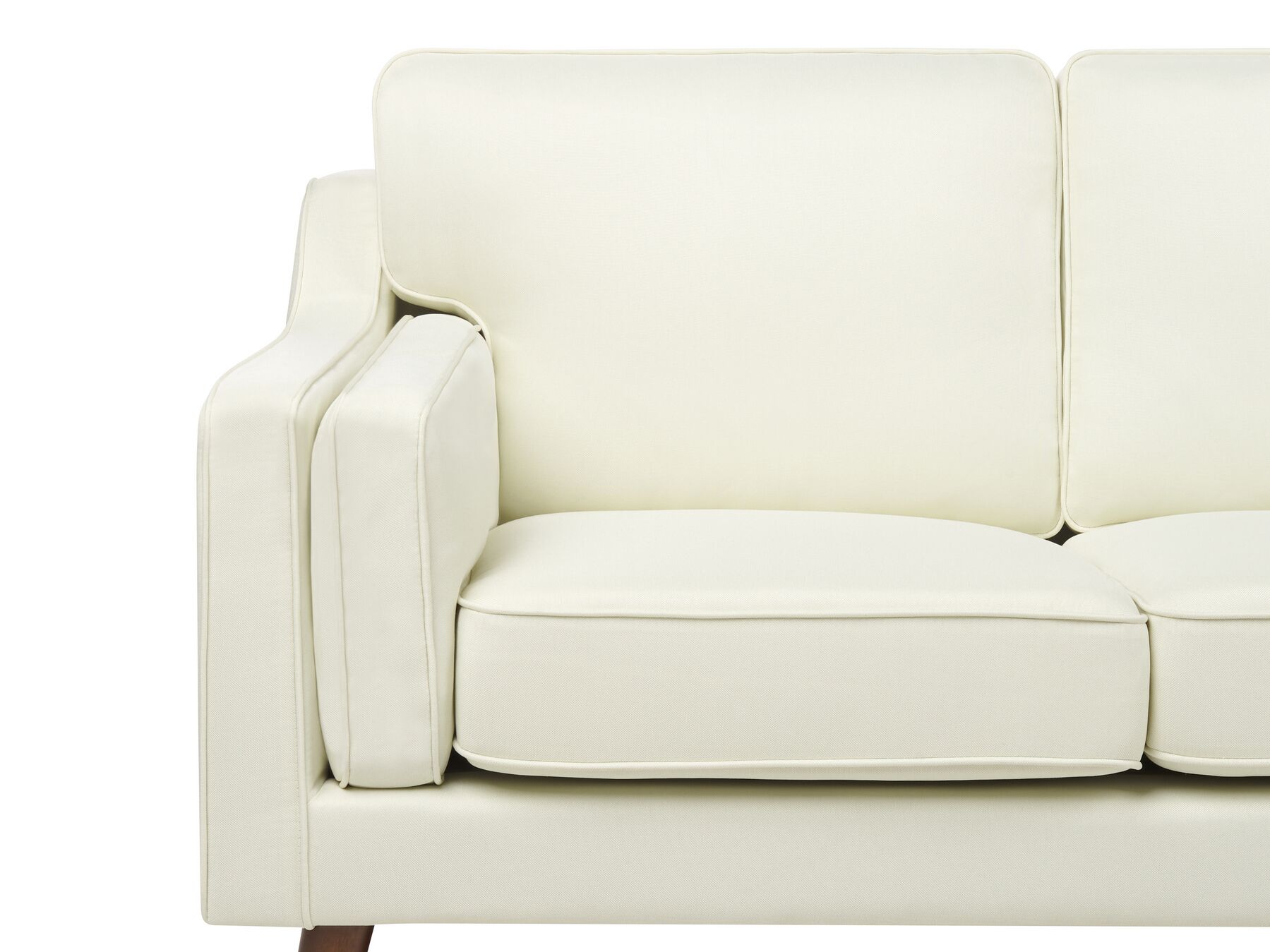 2 Seater Fabric Sofa Off-White LOKKA