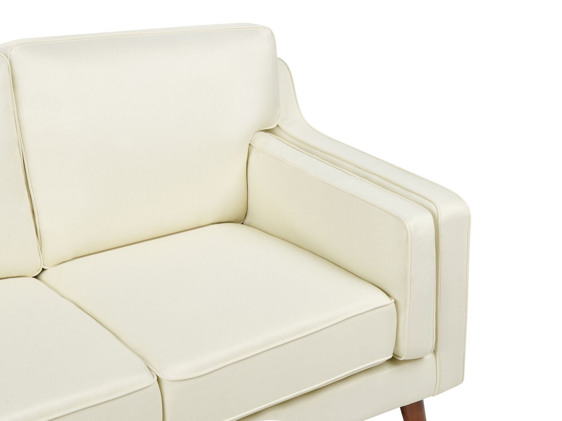 2 Seater Fabric Sofa Off-White LOKKA