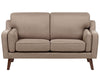 2 Seater Fabric Sofa Light Brown
