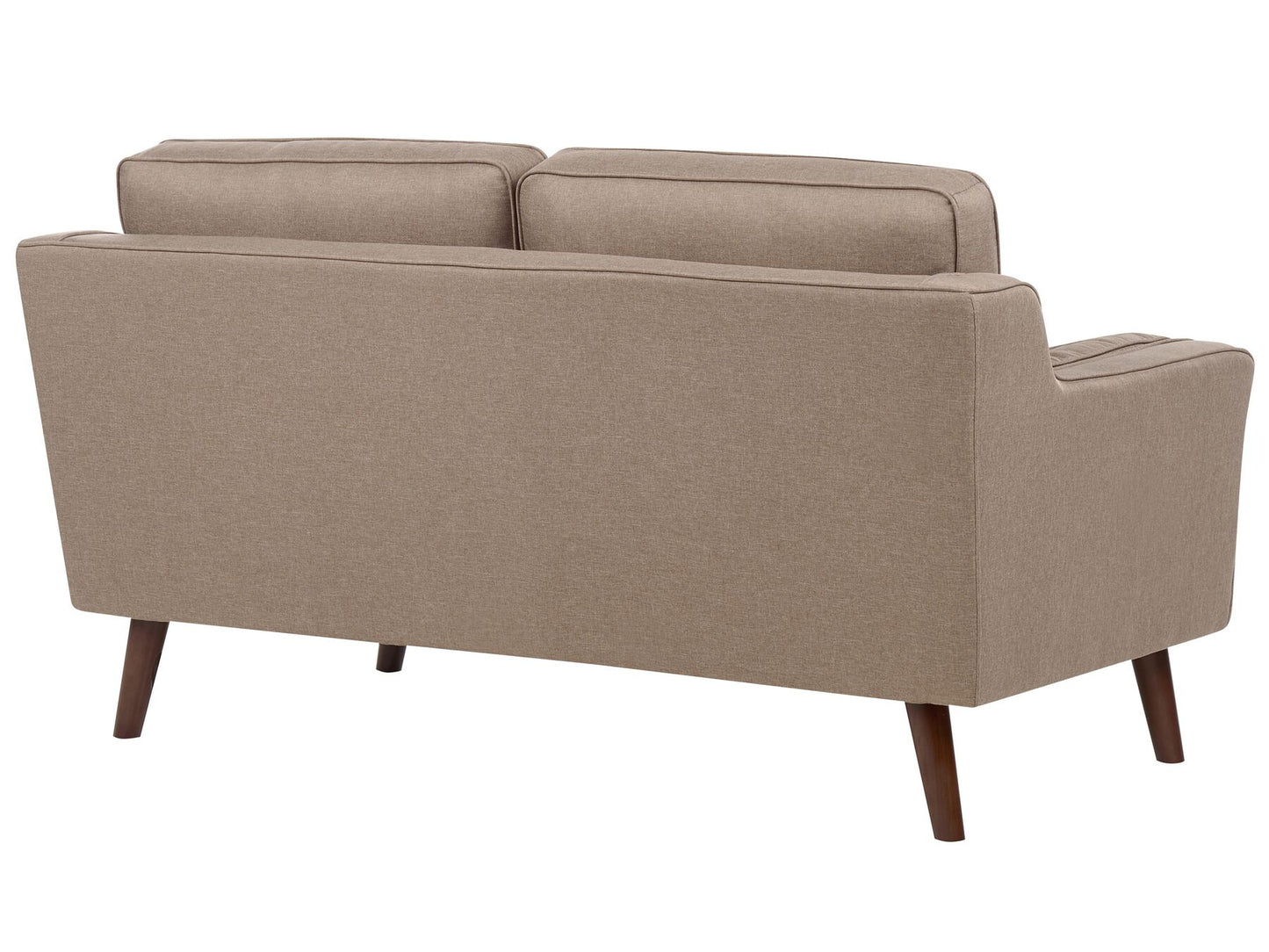 2 Seater Fabric Sofa Light Brown LOKKA