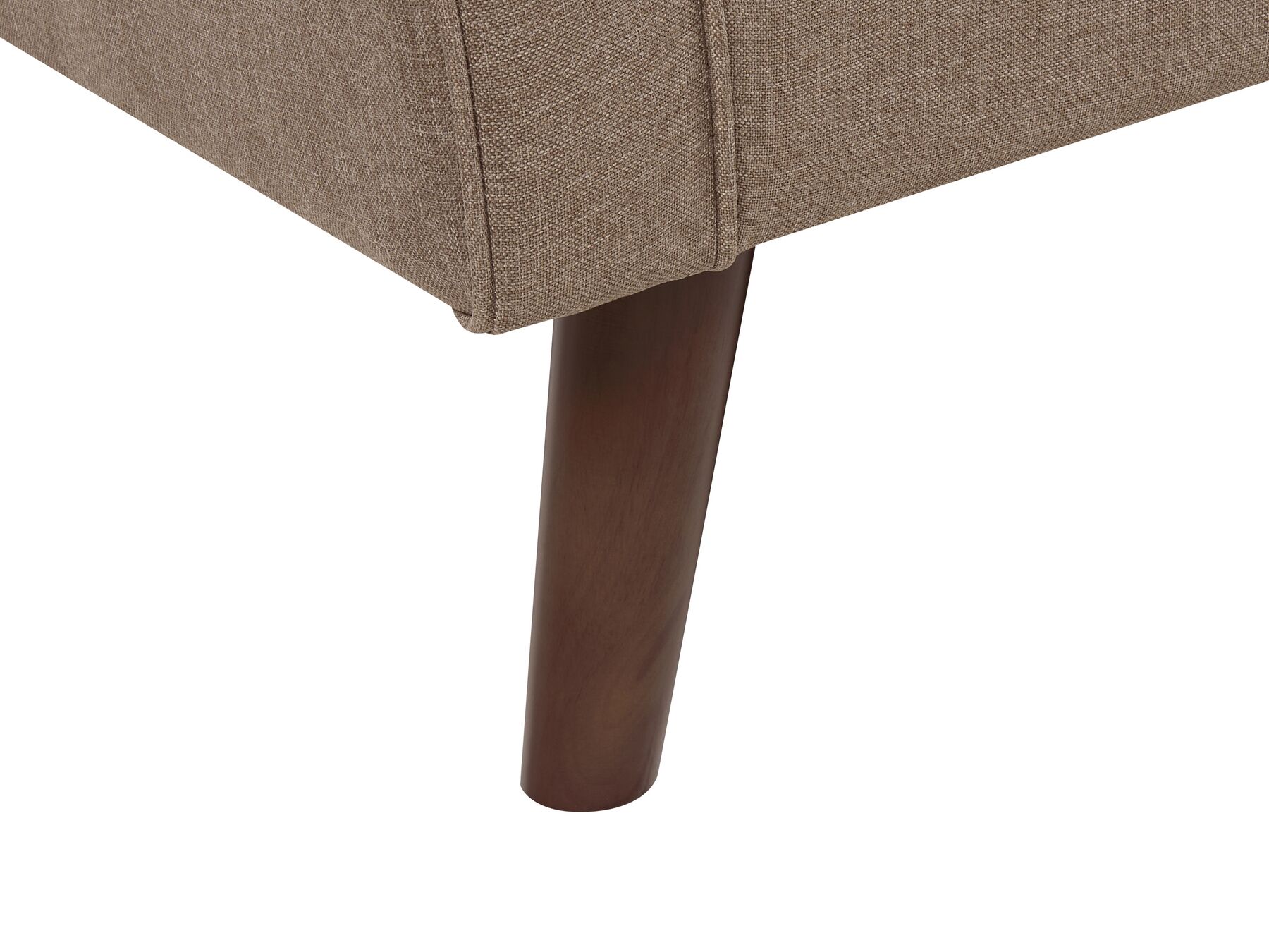 2 Seater Fabric Sofa Light Brown LOKKA