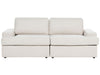 3 Seater Fabric Sofa Light Beige
