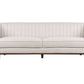 3 Seater Fabric Sofa Beige SKAULE