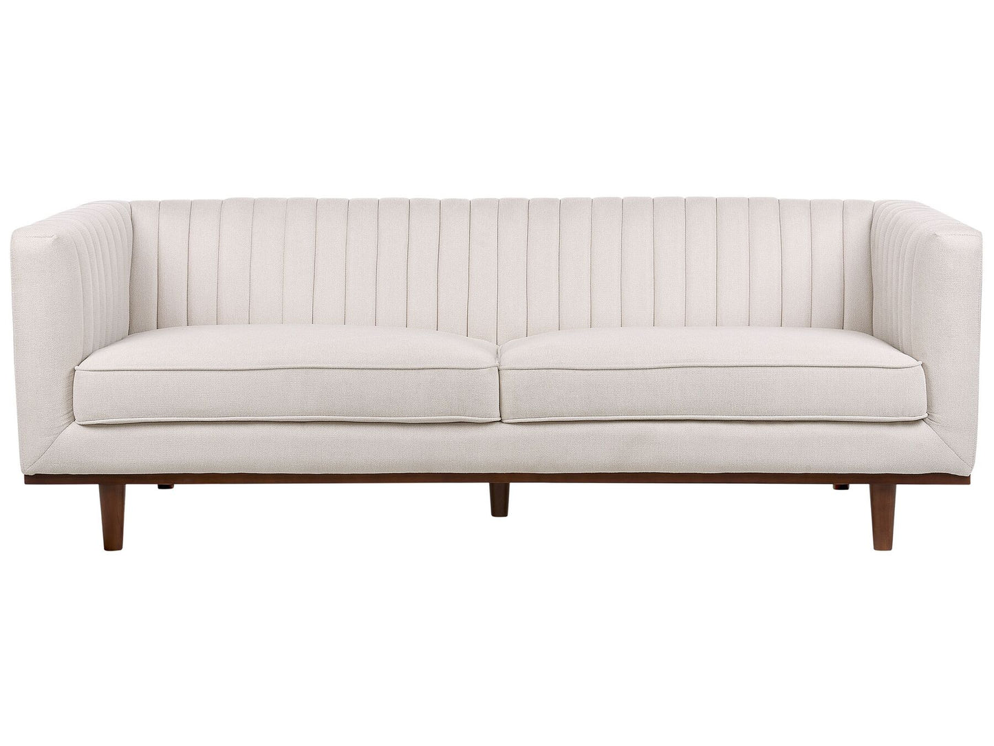 3 Seater Fabric Sofa Beige SKAULE