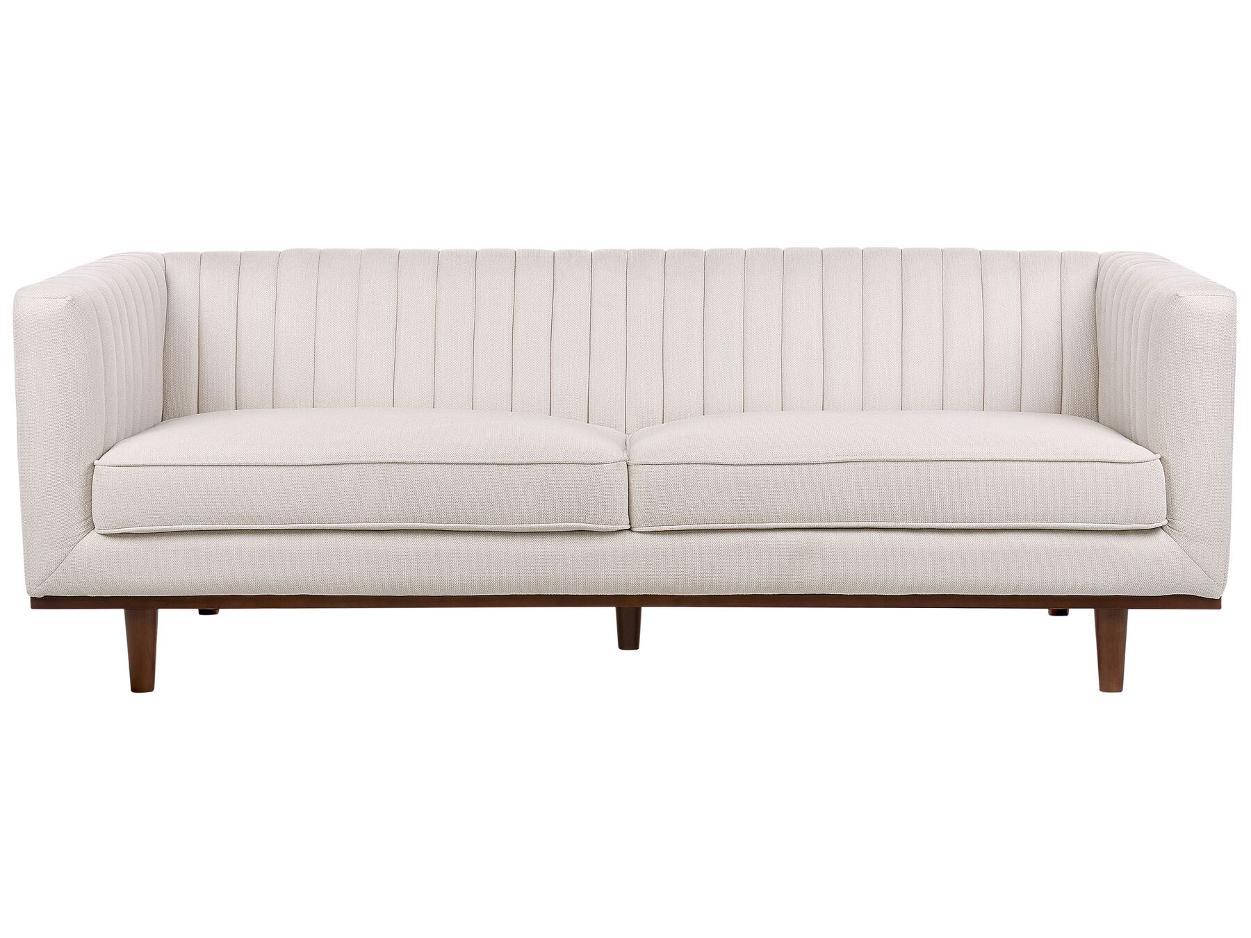 3 Seater Fabric Sofa Beige SKAULE