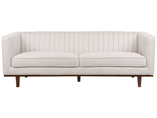 3 Seater Fabric Sofa Beige SKAULE