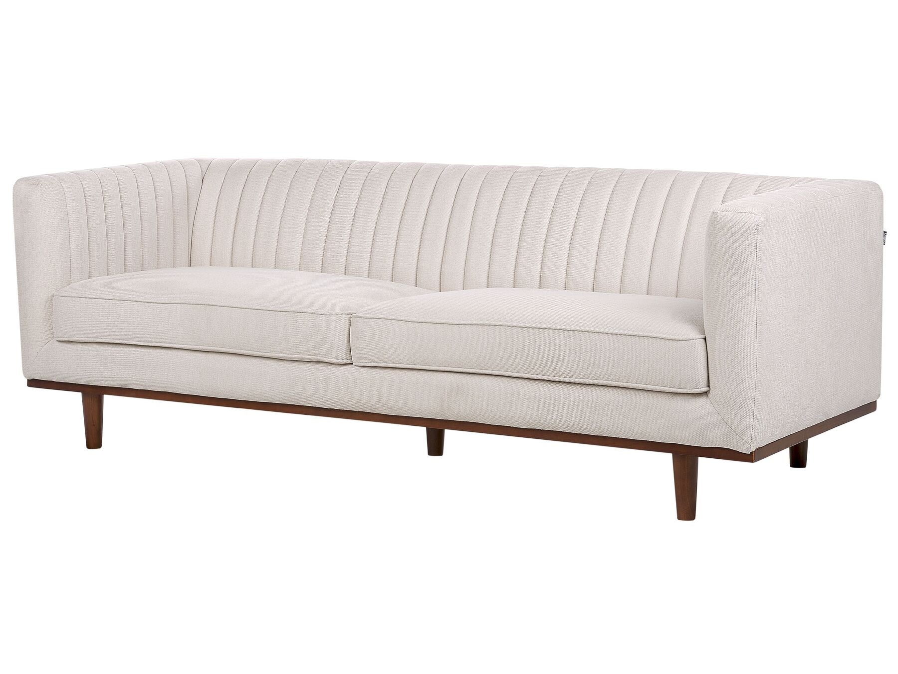 3 Seater Fabric Sofa Beige SKAULE