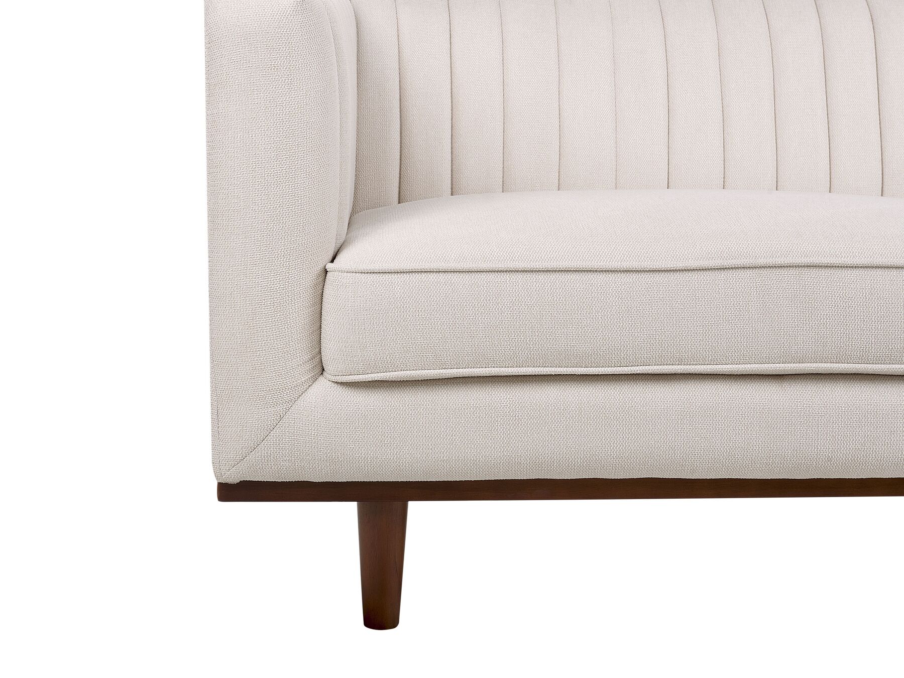 3 Seater Fabric Sofa Beige SKAULE
