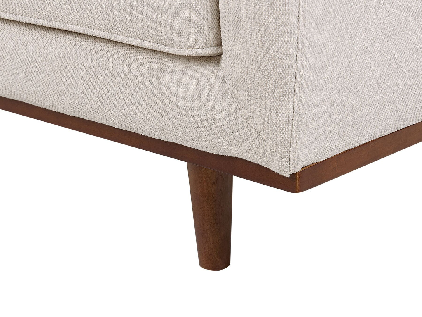 3 Seater Fabric Sofa Beige SKAULE
