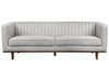 3 Seater Fabric Sofa Light Grey