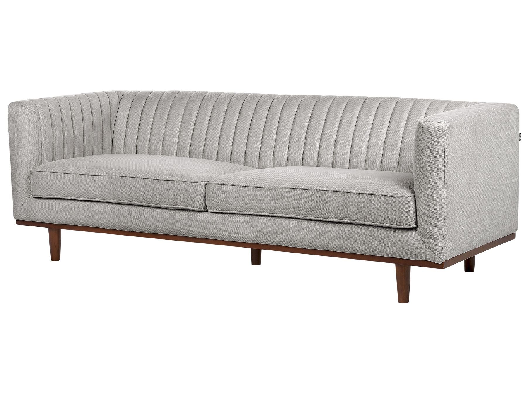 3 Seater Fabric Sofa Light Grey SKAULE