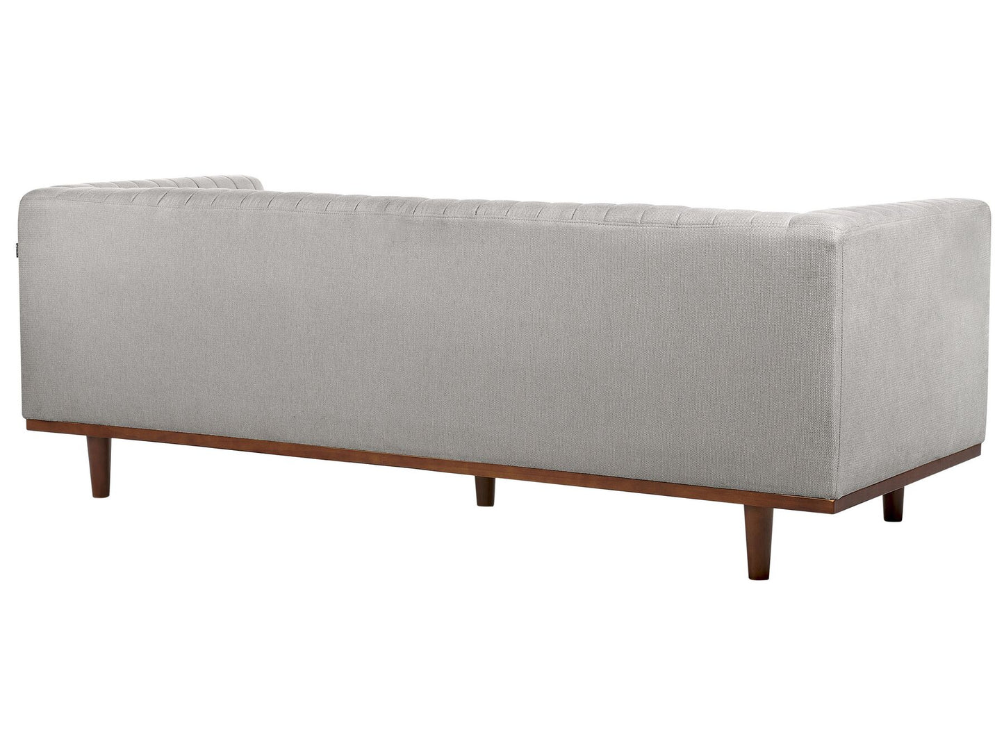3 Seater Fabric Sofa Light Grey SKAULE