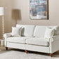 3 Seater Fabric Sofa White GINNERUP