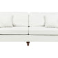 3 Seater Fabric Sofa White GINNERUP