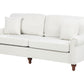 3 Seater Fabric Sofa White GINNERUP