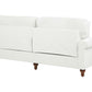 3 Seater Fabric Sofa White GINNERUP
