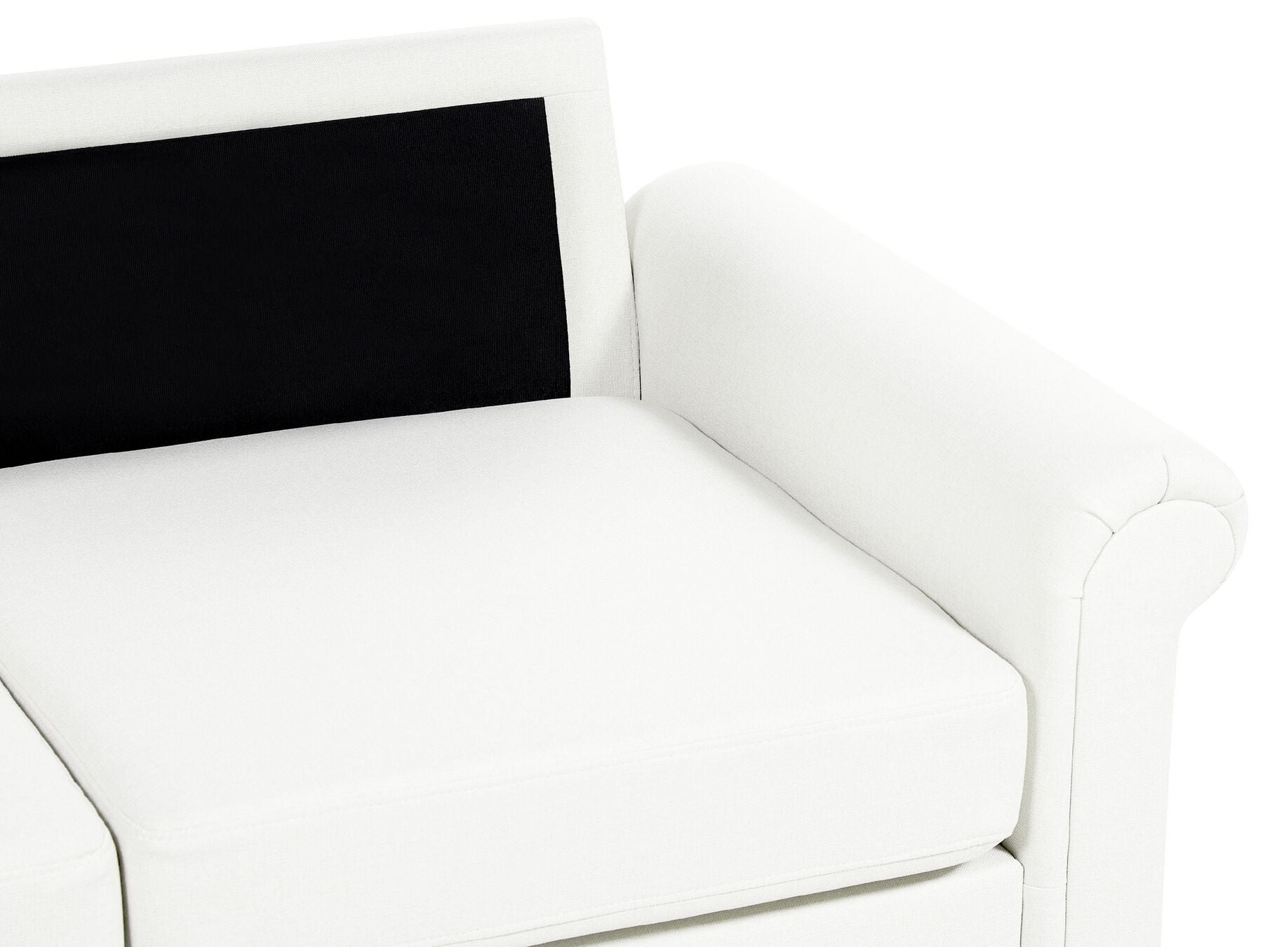 3 Seater Fabric Sofa White GINNERUP