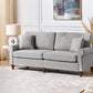 3 Seater Fabric Sofa Light Grey GINNERUP