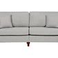 3 Seater Fabric Sofa Light Grey GINNERUP