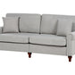 3 Seater Fabric Sofa Light Grey GINNERUP