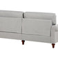 3 Seater Fabric Sofa Light Grey GINNERUP