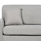 3 Seater Fabric Sofa Light Grey GINNERUP