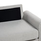 3 Seater Fabric Sofa Light Grey GINNERUP