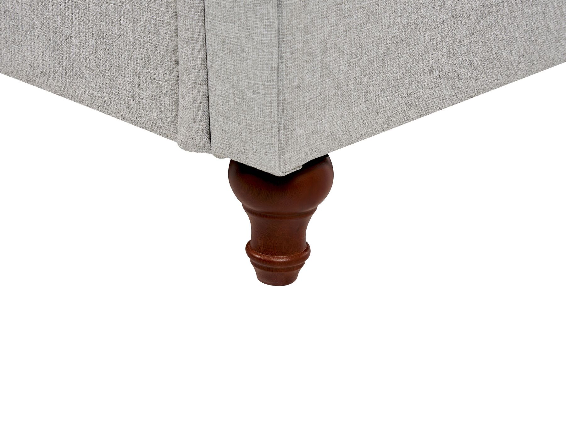 3 Seater Fabric Sofa Light Grey GINNERUP