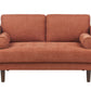 2 Seater Fabric Sofa Golden Brown NURMO