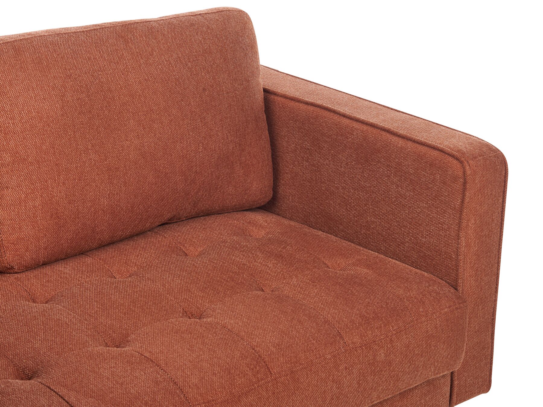 2 Seater Fabric Sofa Golden Brown NURMO