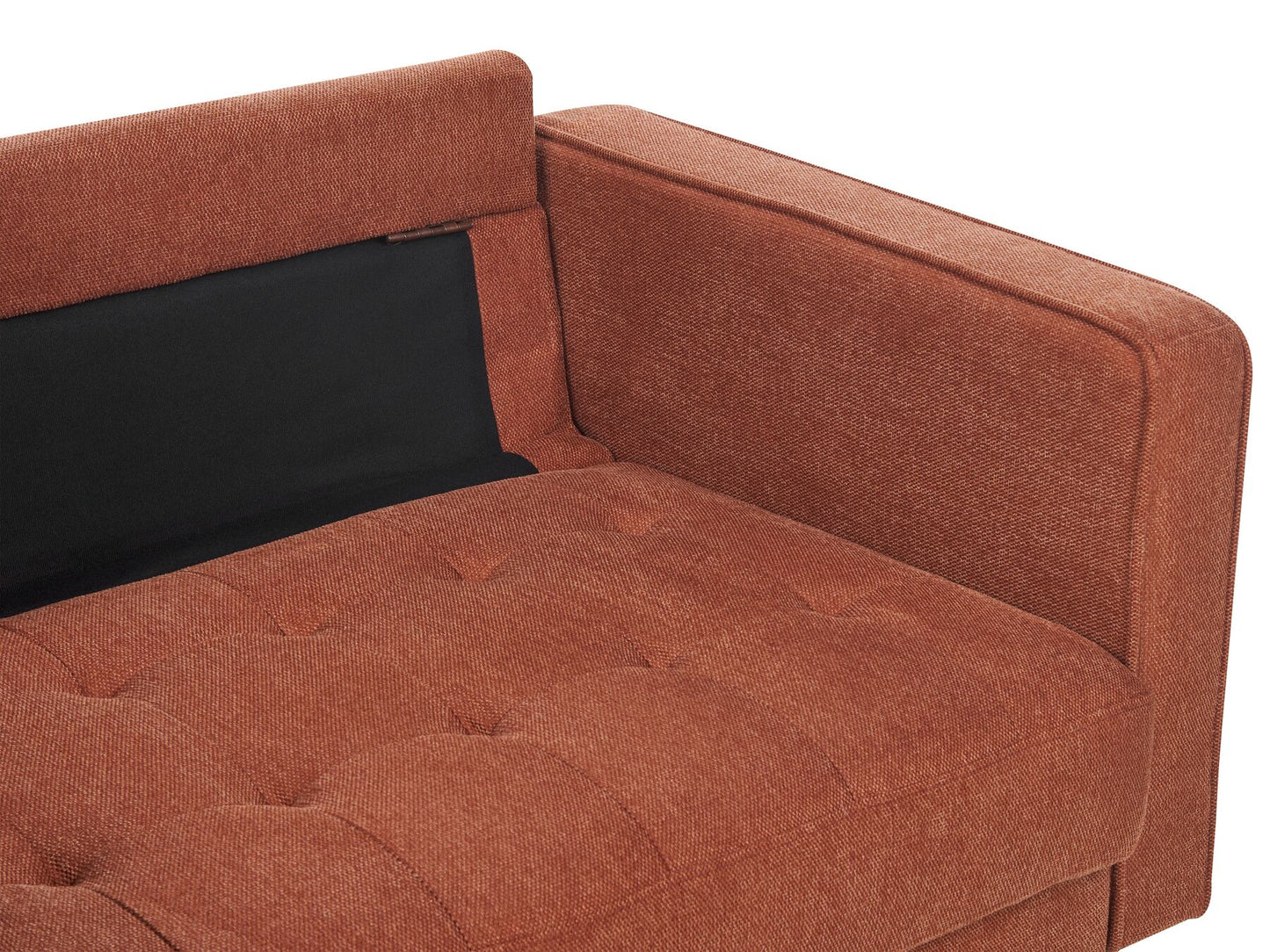2 Seater Fabric Sofa Golden Brown NURMO
