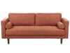 3 Seater Fabric Sofa Golden Brown