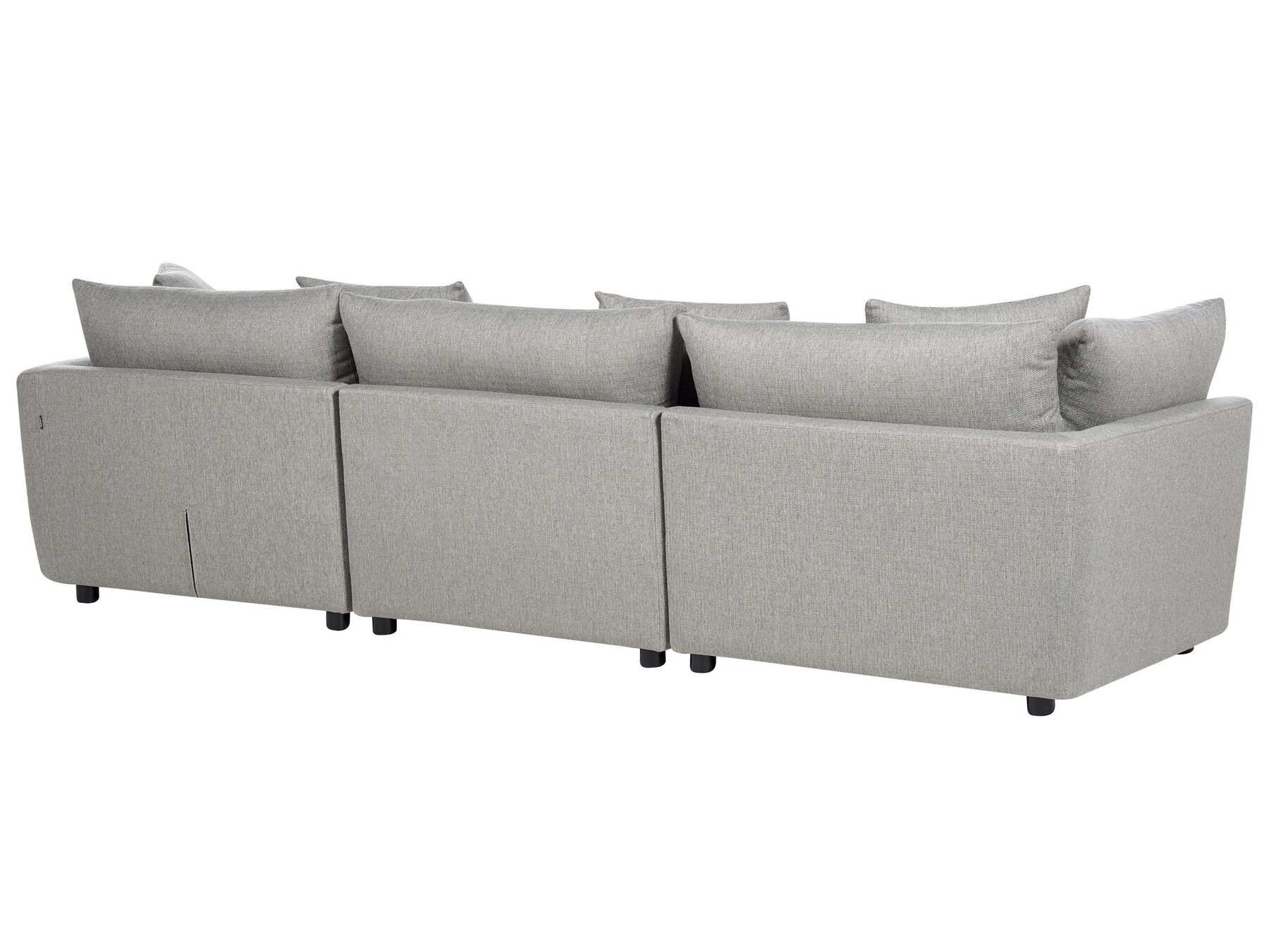 3 Seater Fabric Sofa with Ottoman Light Grey SIGTUNA