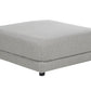 3 Seater Fabric Sofa with Ottoman Light Grey SIGTUNA