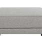 3 Seater Fabric Sofa with Ottoman Light Grey SIGTUNA