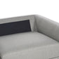 3 Seater Fabric Sofa with Ottoman Light Grey SIGTUNA