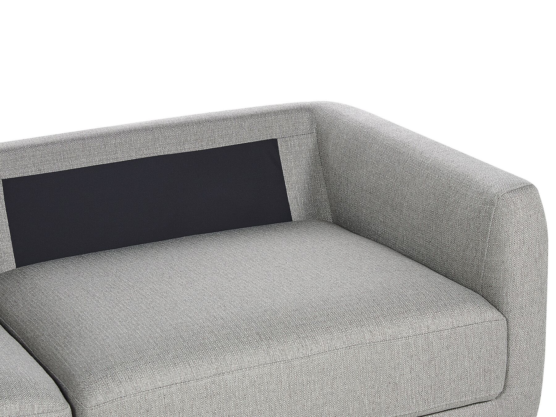 3 Seater Fabric Sofa with Ottoman Light Grey SIGTUNA