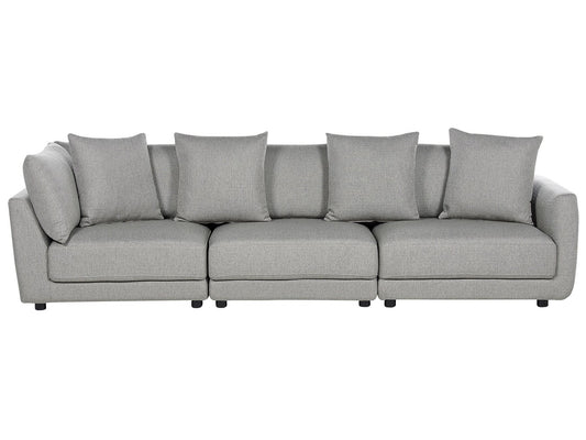 3 Seater Fabric Sofa Light Grey SIGTUNA