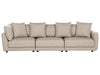 3 Seater Fabric Sofa Beige