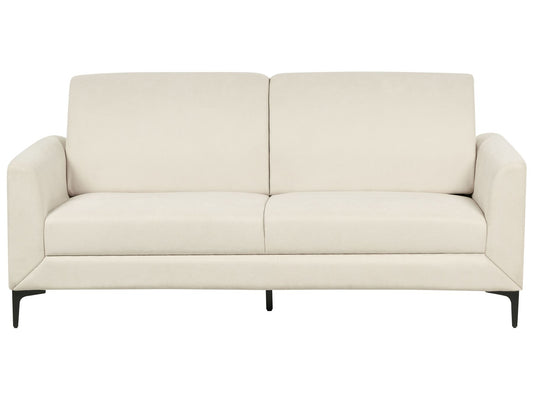 3 Seater Fabric Sofa Beige FENES