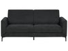 3 Seater Fabric Sofa Black